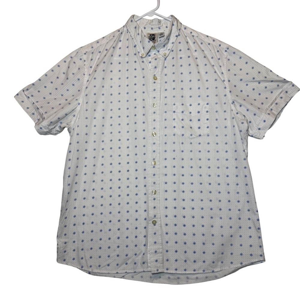 Kennington California XL Button Down Floral Print Short Sleeve Business‎ Casual